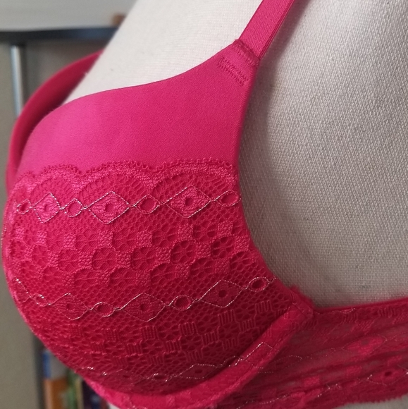 Aerie Dark Pink Push Up Bra - Picture 3 of 6